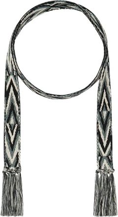Pierre-Louis Mascia Plmnastr Geweven Strikriem - Heren - Riemen - Zwart - ONE Size - Katoen - Accessoires
