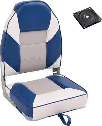 vidaXL Set De Asientos Plegables Para Barco 2 Uds Con Respaldo Alto Vidaxl