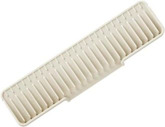 No Brand Alfombrilla De Drenaje De Silicona De R&aacute;pida Absorci&oacute;n, Antisalpicaduras, Para Fregaderos Y Encimeras, Color Blanco, 35 X 6 Cm