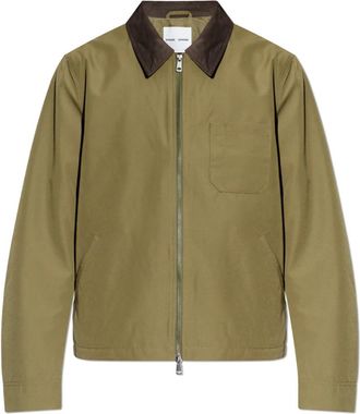 Sams&oslash;e & Sams&oslash;e Sarobin Z Jacket - Heren - Zomerjassen - Groen - S - Katoen - Jassen