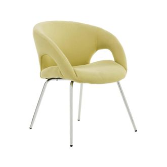 Serena Serena - Silla De Oficina Bathurst, Silla De Espera Con Reposabrazos Para Oficina, Silla De Espera Ergon&oacute;mica, Cm 58x59h72, Amarillo