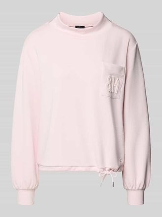 Monari Sweatshirt mit Stehkragen und Brusttasche in Rosa, Größe 34
