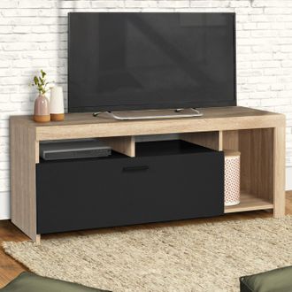 IDMarket Idmarket - Mueble Malo Madera Y Negro 110 Cm