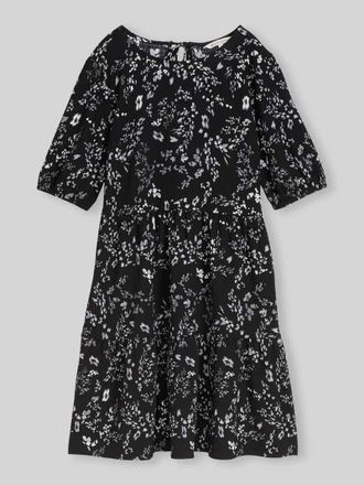 Tom Tailor Denim A-Linien Minikleid in Crinkle-Optik in Black, Gr&ouml;&szlig;e XS