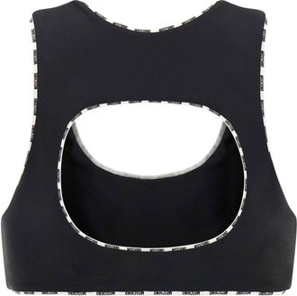 Moschino Logo-Trimmed Tank Top - Black