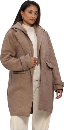 Nukus Nukus, Jassen, Dames, Bruin, XL, Dames Jassen Mirthe Coat Boucle
