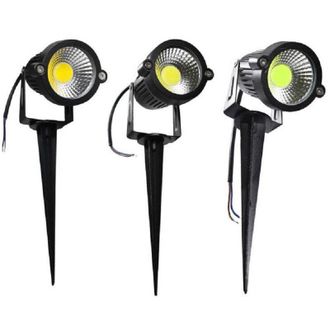 Trade Shop Trade Shop Traesio - Trade Shop - Faretto Led Cob 5 W Picchetto Esterno Giardino Es06 Luce 4000k 6500k 3000k Verde