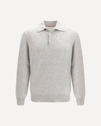 Brunello Cucinelli Cashmere knit Polo Male 50