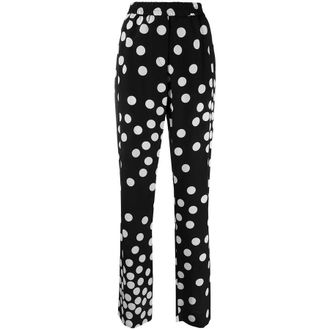 Valentino Garavani Polka-Dot Straight-Leg Trousers