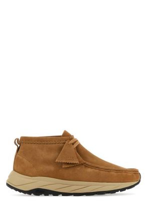 Clarks Camel Suede Wallabee Eden Ankle Boots