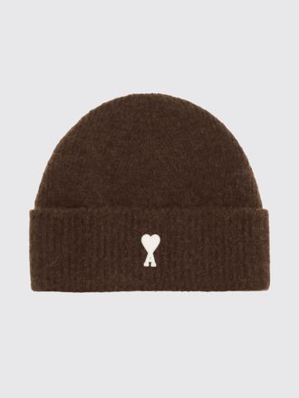 Ami Berretto beanie in misto lana e alpaca con logo ricamato