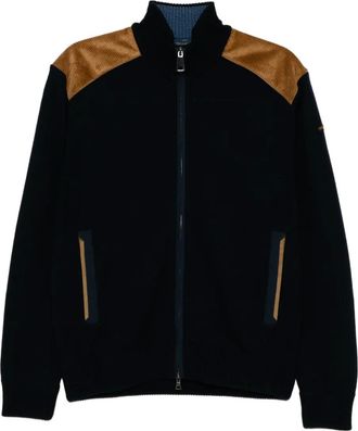 Paul & Shark Cardigan con zip - Blu