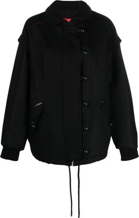 Isabel Marant button-fastening sleeveless jacket - women - Cupro/Acetate/Wool/Cotton - 38 - Black