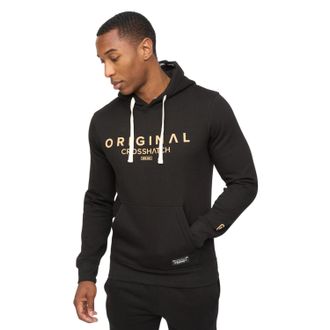 Crosshatch Heren Jamals Hoodie (Zwart)