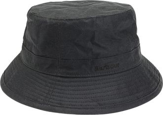 Barbour Zwarte Gewaxte Katoenen Bucket Hoed - Heren - Hoeden - Groen - M - Katoen - Accessoires