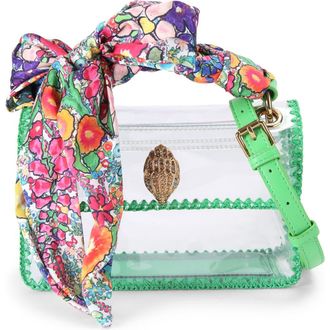 Kurt Geiger Mini Kensington Vinyl Clear Crossbody Bag in Green Comb at Nordstrom