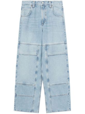 A Gold E Tanis high-rise wide-leg jeans - Blue