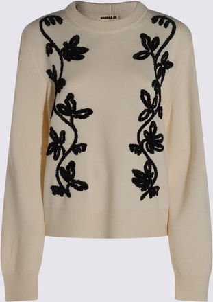 Jil Sander White Wool Knitwear