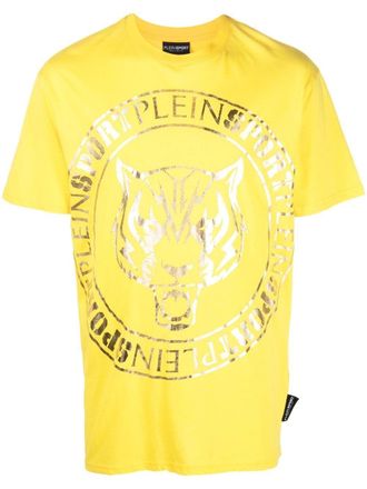 Plein Sport T-shirt con stampa - Giallo