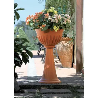 Bama Columna Alba Flores Cm. 43x74,5h Encendido. 20 Jardinera Plastico Terracota 31904