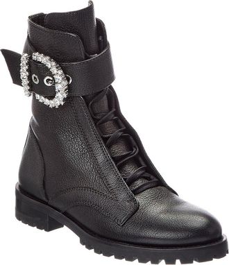 Jimmy Choo London Cheri Leather Combat Boot