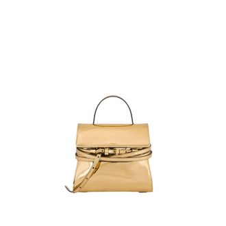 Moschino Handbags, female, Yellow, Size: ONE SIZE Tie Me Small Handbag