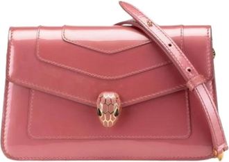 Bulgari Pre-owned Cross Body Bags, female, Pink, Size: ONE SIZE Pre-owned Vintage Cross Body Bag