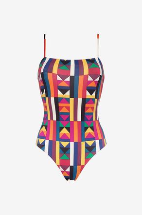 Eres Badeanzug mit Kaleidoskop-Print Colors