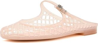 Tory Burch Mellow Mary Jane Jelly Womens Sandals Soft Pink Glitter/Silver : 10 M, Synthetic