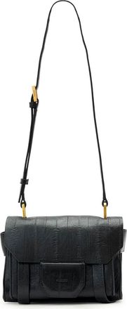 AllSaints Mini Ursa Eel Embossed Crossbody Bag in Black at Nordstrom