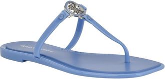 Calvin Klein Ellye Womens Sandals Medium Blue : 11 M, Synthetic