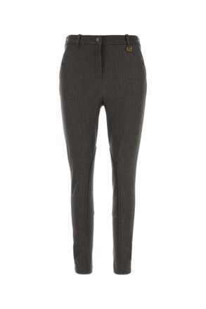 Burberry Grey Slim Flat Front Pants