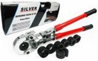 OEM Pinza Para Tubos Silver - Herramienta Profesional Para Crimpar Tuber&iacute;as Y Conductos Acero Resistente Y Duradero