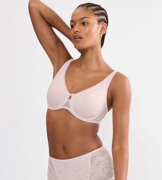 Triumph Minimizer-BH TRIUMPH Wild Rose Sensation, Damen, Gr. 80, Cup G, tender pink, Spitze, Obermaterial: 82% Polyamid, 18% Elasthan, BHs Minimizer-BH, verkl