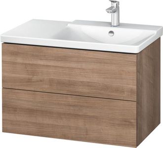 Duravit Duravit L-cube Mueble De Pared De 820mm De Ancho, Profundidad 481, 2 Cajones, Cabe p3 Comfort Art&iacute;culo 233485, Derecho De Cuenca, Color: Cerezo Del Te