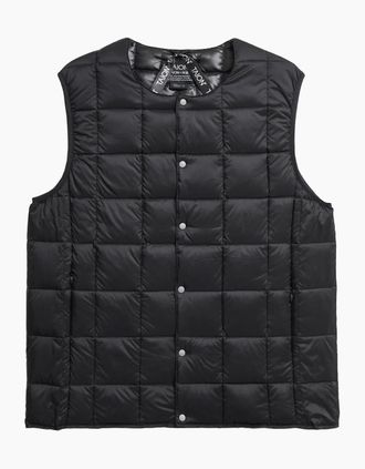 TAION Mens TAION Original Crew Neck Down Vest - Black - Size: 42/Regular