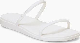 Crocs Womens Crocs Miami Two Strap EVA Womens Chalk Sandals - White - Size: UK 8 / eu 41/42 / us w10