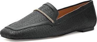 Andr&eacute; Assous Ariane Womens Flat Shoes Black Raffia : 9.5 M