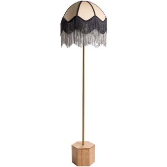 Beliani Floor Lamp UMGUZA Metal Gold