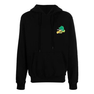 Off-white Brush Arrows Slim Skate Hoodie Black Multi-Color OMBB097S23FLE0041084