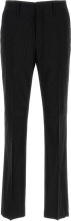 Fendi Mens Black Wool Blend Pant - Size EU 46 (Mens)