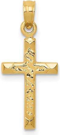 Diamond2Deal 14k Yellow Gold Cross Pendant