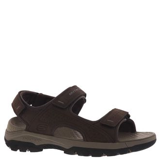 Skechers Mens TRESMEN Garo Sandal, Chocolate Synthetic, 7 UK