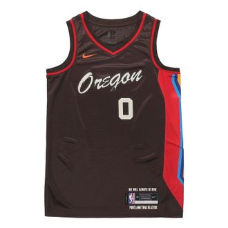 Nike Mens Nike SW Fan Edition 20-21 City Limited NBA Portland Trail Blazers. Lillard No. 0 Basketball Jersey/Vest CN1775-250