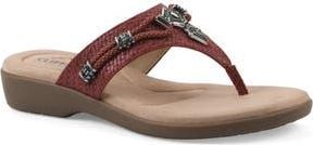 White Mountain Bainah Thong Sandal in Red/Woven at Nordstrom Rack, Size 7.5