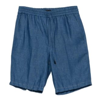 Brioni Drawstring-Fastening Shorts - male - Brioni - Casual Shorts - Blue - XL - Shorts