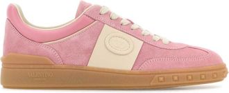 Valentino Garavani Pink Suede Sneakers