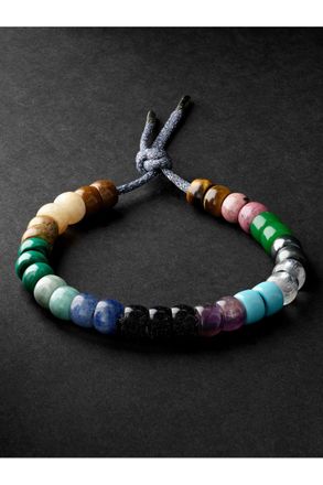 Carolina Bucci Forte Beads Blackened Gold Multi-Stone Bracelet