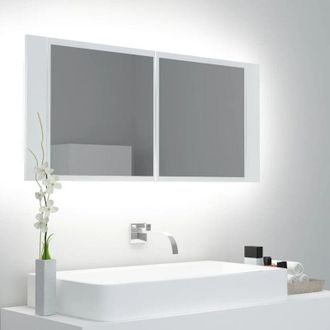 vidaXL Vidaxl - Furniture Limited - Armario espejo de baño con luz led acrílico
