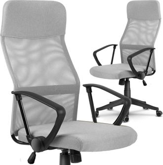 OEM Silla De Oficina Sofotel Sydney De Micromalla, Color Gris Claro